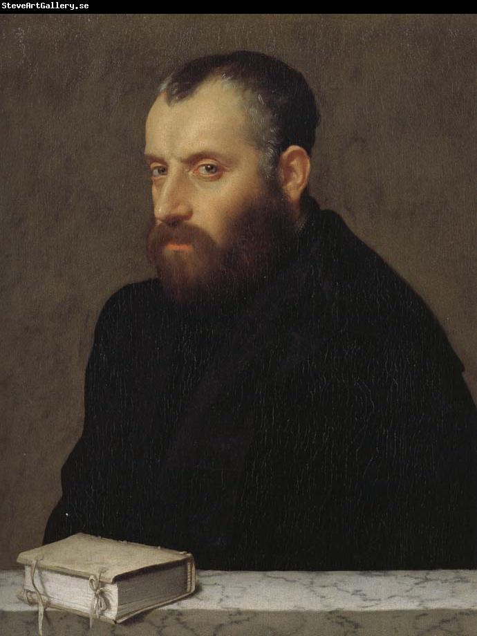 Giovanni Battista Moroni Has the book Portrait of a gentleman